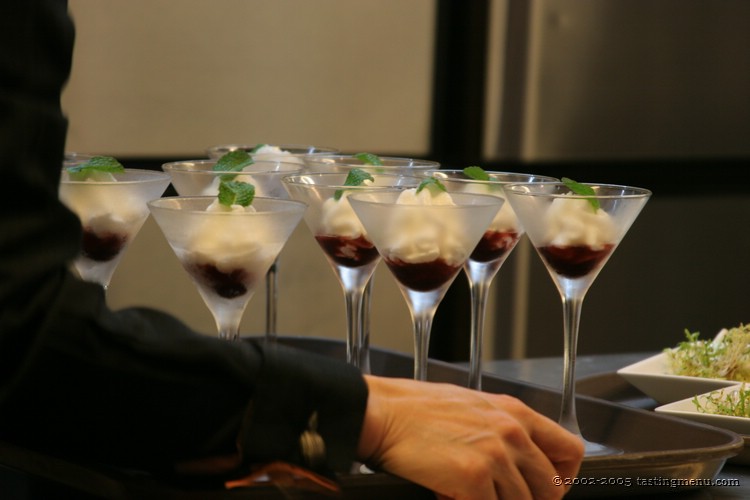 38 serving the lychee foam and rose water.jpg