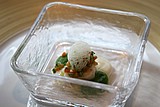 16 monkfish with cream of turnip and basil foam.jpg