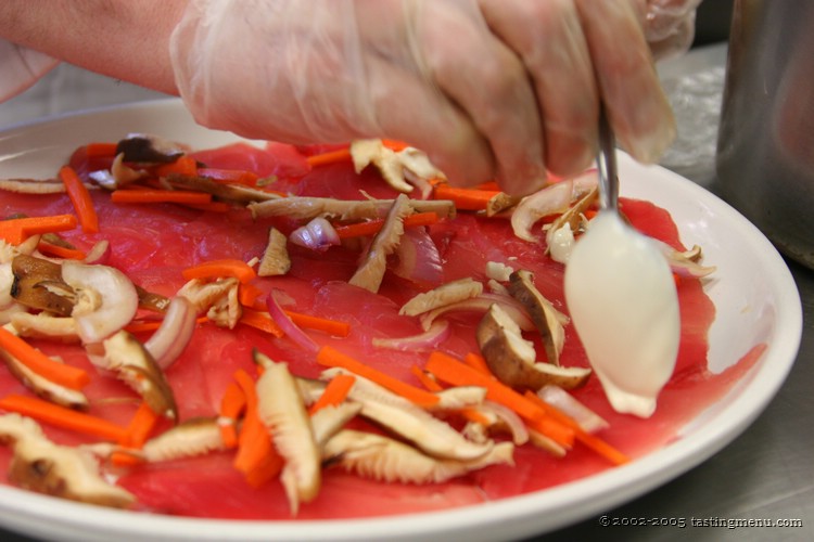 36 tuna carpaccio with shiitake salad.jpg